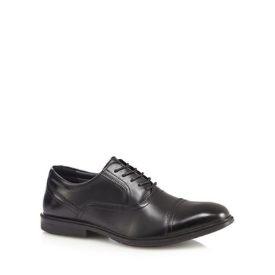 Hush Puppies Black 'Donny' leather derby shoes